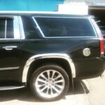 Хромированные накладки на рамку заднего стекла Cadillac Escalade